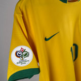 Brasilien 2006 Heimtrikot – Ronaldinho – Größe L