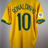 Brasilien 2006 Heimtrikot – Ronaldinho – Größe L