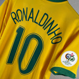 Brasilien 2006 Heimtrikot – Ronaldinho – Größe L