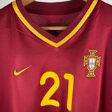 Portugal 2000 Heimtrikot – Nuno Gomes #21 (L)
