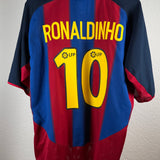 FC Barcelona 2003/04 Heimtrikot – Ronaldinho #10 (XL)
