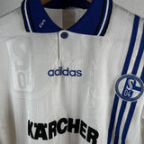 Vintage FC Schalke 04 1996/97 Kärcher Auswärtstrikot – Größe S