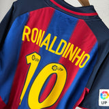FC Barcelona 2003/04 Heimtrikot – Ronaldinho #10 (L)