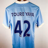 Touré Yaya Heimtrikot Manchester City 2015/16 S