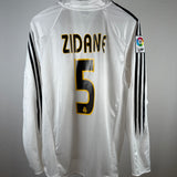 Real Madrid 2004/05 Heimtrikot – Zidane #5 – Langarm (L)