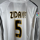 Real Madrid 2004/05 Heimtrikot – Zidane #5 – Langarm (L)