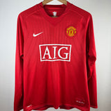 Manchester United Nani Langarm Trikot 2007/08