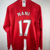 Manchester United Nani Langarm Trikot 2007/08