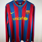 FC Barcelona 2009/10 Langarm Heimtrikot – Messi (#10) – L