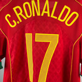 Portugal 2004 Heimtrikot – Ronaldo #17 (XL)