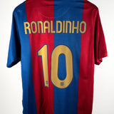 FC Barcelona 2006/07 Ronaldinho Heimtrikot (L)
