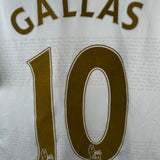 Arsenal 2007/08 Auswärtstrikot – Gallas #10 (M) mit Premier-League-Patches