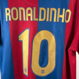FC Barcelona 2006/07 Ronaldinho Heimtrikot (L)