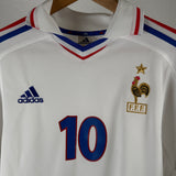 Frankreich F.F.F. 2000 Away Trikot – Zidane #10 (S/M) France