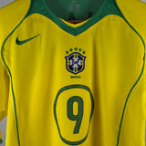 Brasilien 2004 Heimtrikot – Ronaldo #9 – Größe M