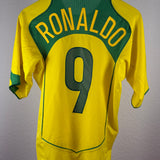 Brasilien 2004 Heimtrikot – Ronaldo #9 – Größe M