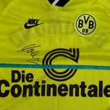 Borussia Dortmund 1995/96 Heimtrikot Langarm mit Autogramm (M)