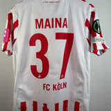 1. FC Köln 2022/23 Heimtrikot – Linton Maina #37 (S/M) Spieler-Version Europa-Conference UEFA Europa League-Patches