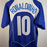 Brasilien 2004 Auswärtstrikot – Ronaldinho #10 – Größe M