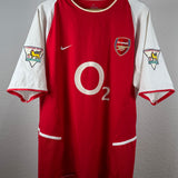 Arsenal FC 2002/03 Heimtrikot – Henry #14 – XL – Champions-Patches