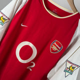 Arsenal FC 2002/03 Heimtrikot – Henry #14 – XL – Champions-Patches