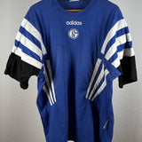 FC Schalke 04 90s Trainings-Trikot (XL) mit Autogrammen