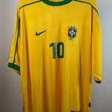Brasilien 1998 Heimtrikot – Nike (XXL) – Rivaldo #10