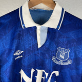 Vintage Everton 1991/93 Heimtrikot Umbro L