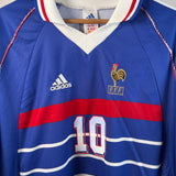 Frankreich 1998 Heimtrikot – Adidas (XL) – Zidane #10 France