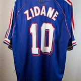 Frankreich 1998 Heimtrikot – Adidas (XL) – Zidane #10 France