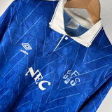 🟦 Everton FC Heimtrikot 1989–1991 – Umbro – Größe L/XL