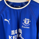 Vintage Everton Jubiläum Fußballtrikot Heimtrikot 2003/04