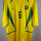 Brasilien 2002 Heimtrikot – Roberto Carlos #6 (XL)