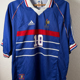 Frankreich 1998 Heimtrikot – Adidas (XL) – Zidane #10 France