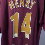 Arsenal FC 2005/06 Highbury Heimtrikot – Henry #14 Flock