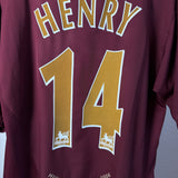 Arsenal FC 2005/06 Highbury Heimtrikot – Henry #14 Flock