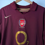 Arsenal FC 2005/06 Highbury Heimtrikot – Brustdetail