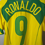 Brasilien 2004 Heimtrikot – Ronaldo #9 – Nike (M)