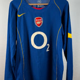 Arsenal 2004/05 Auswärtstrikot Langarm – Nike (M) – Henry #14