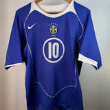 Brazil 2004 Away Shirt – Ronaldinho – L