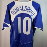 Brazil 2004 Away Shirt – Ronaldinho – L