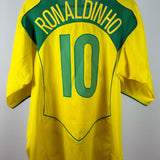 Brasilien 2004 Heimtrikot – Ronaldinho – Größe XL