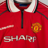 Manchester United 1998/99 Heimtrikot – SHARP – XL