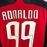 AC Milan 2007/08 Home Jersey – Ronaldo #99 – XL