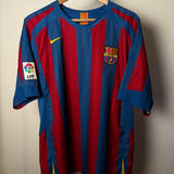 🔵🔴 FC Barcelona 2005/06 Heimtrikot – Eto’o #9 – Größe L