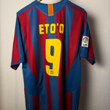🔵🔴 FC Barcelona 2005/06 Heimtrikot – Eto’o #9 – Größe L