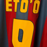 🔵🔴 FC Barcelona 2005/06 Heimtrikot – Eto’o #9 – Größe L