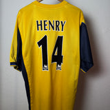 Arsenal Auswärtstrikot 1999 – Henry #14 – Sega – Nike – Größe XXL