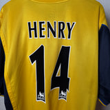 Arsenal Auswärtstrikot 1999 – Henry #14 – Sega – Nike – Größe XXL