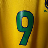 Brasilien 1998 Heimtrikot – Ronaldo #9 – Nike (L)